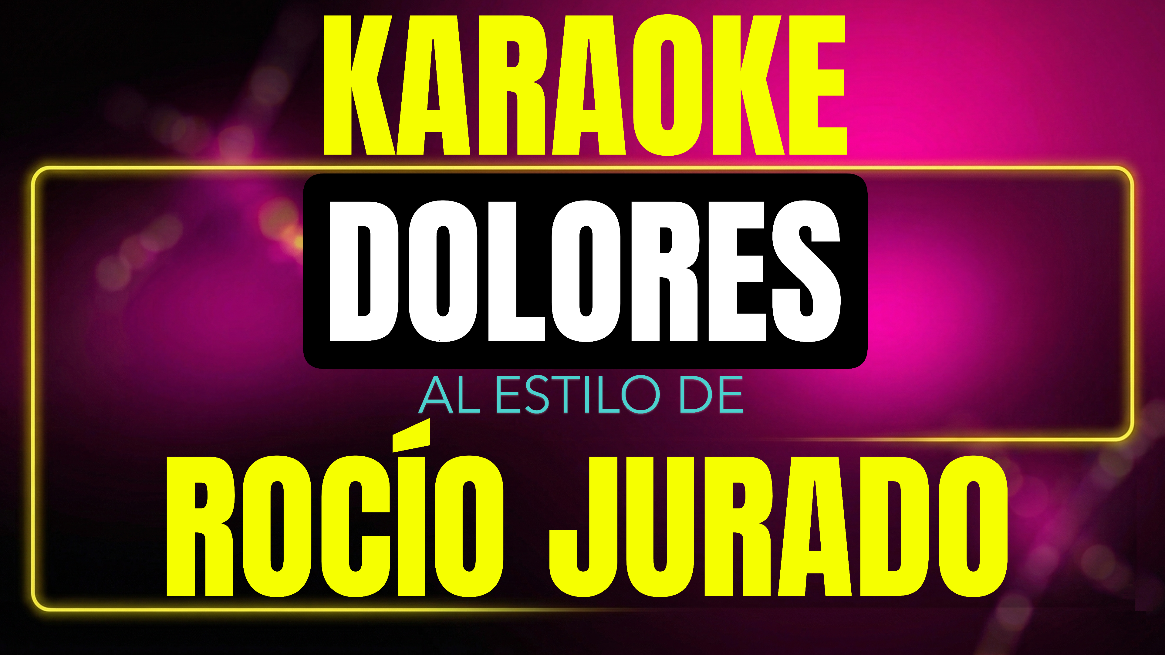 Pista de karaoke Dolores al estilo de Rocio Jurado
