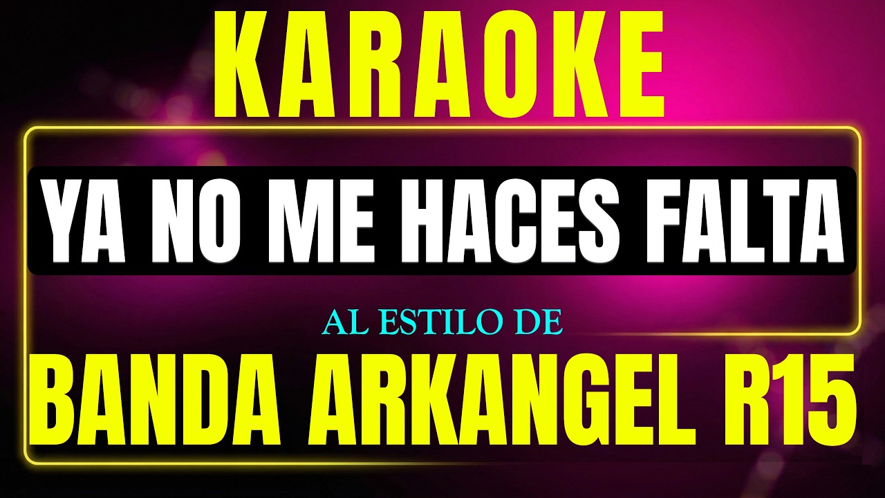 ya no me haces falta