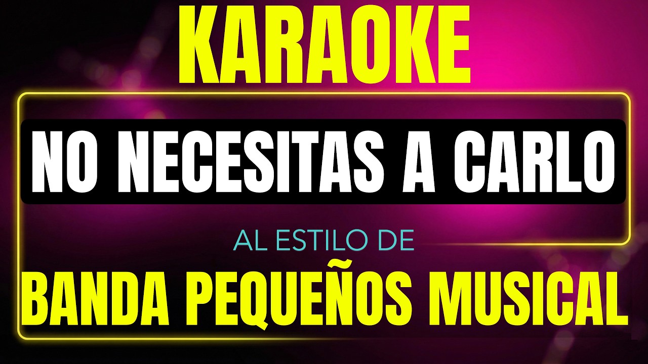 no necesitas a carlo