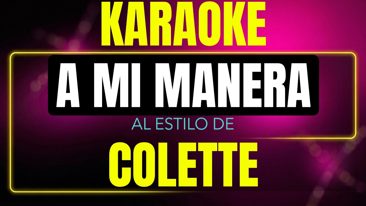 a mi manera